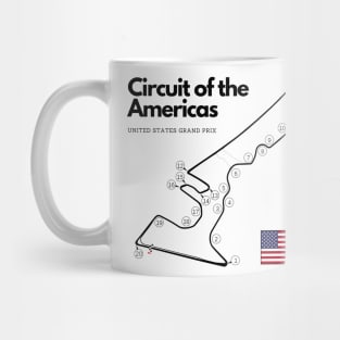 Circuit of the Americas F1 Track United States Mug